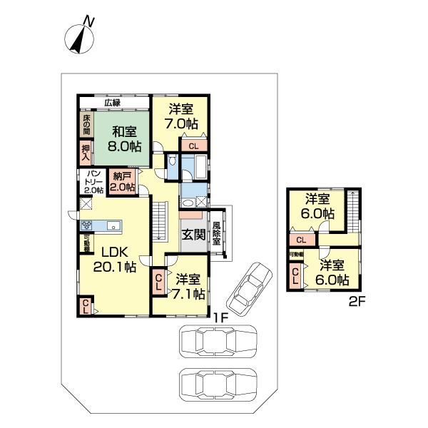 上越市新光町中古戸建 間取り図画像