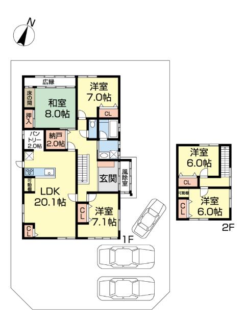 上越市新光町中古戸建 間取り図画像