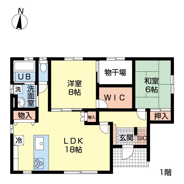 上越市大潟区下小船津浜中古戸建 間取り図画像