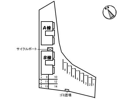 バリュージュ王子A棟（102） 駐車場