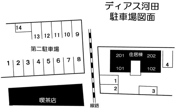ディアス河田（101） 駐車場