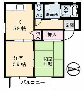 シャーメゾン西岐波　Ｄ棟 間取り図画像