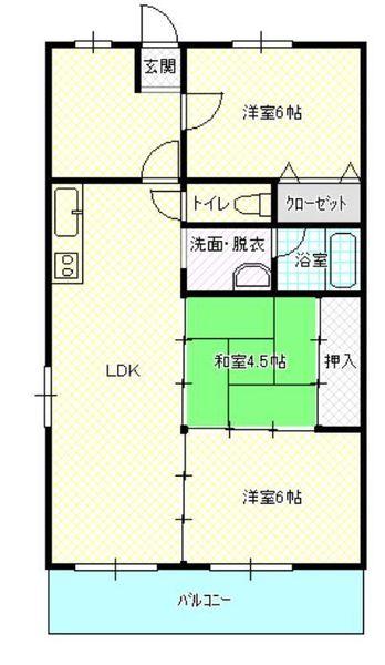 ピュアシティ琴芝（102） 間取り図画像