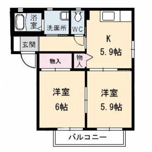 バリュージュ王子A棟（102） 間取り図画像