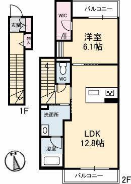 シャーメゾンクオレール（202） 間取り図画像