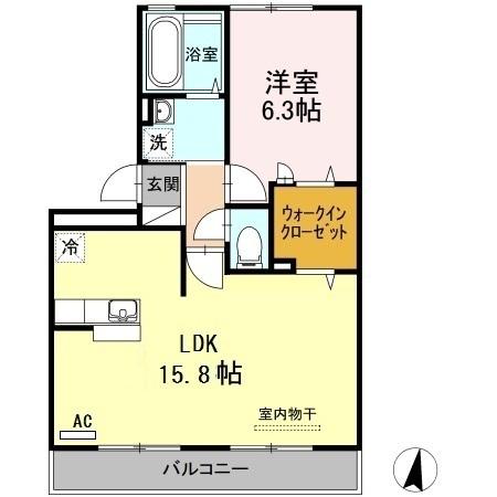 リビングタウン常盤公園Ⅱ（303） 間取り図画像