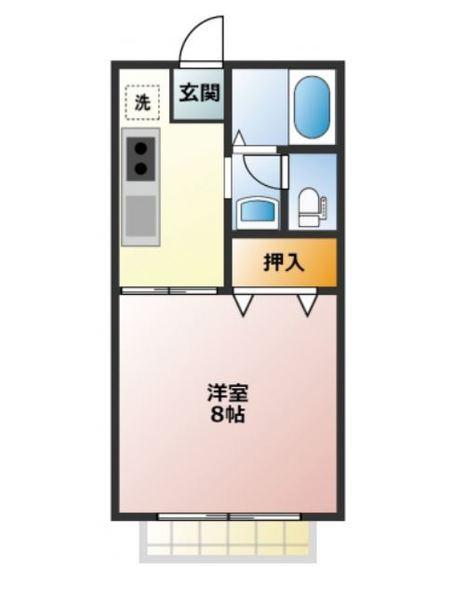 グリーンパークトキワB（202） 間取り図画像