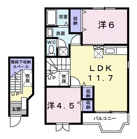 エスポワールＤ（203） 間取り図画像