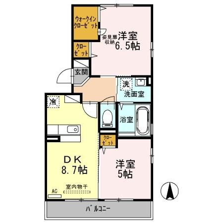 ドゥ ルミエール（301） 間取り図画像