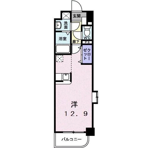 クラシオン・ルガール　イシカワ（406） 間取り図画像