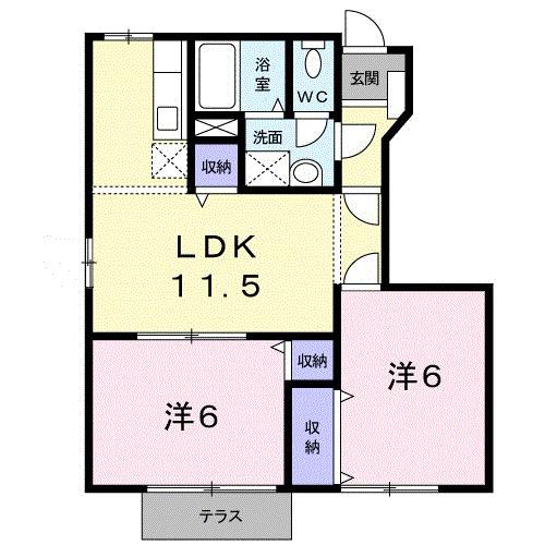 ＭＩＺＵＫＩ一番館Ｂ（102） 間取り図画像