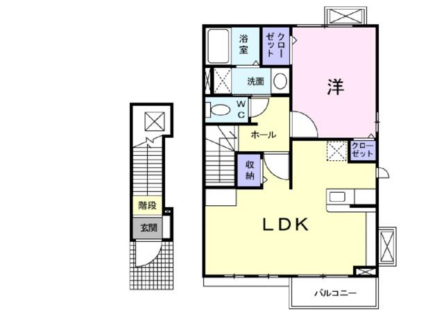 カ−ロ・アンビエンテ　Ｂ（203） 間取り図画像