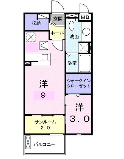 ネオメゾン（102） 間取り図画像