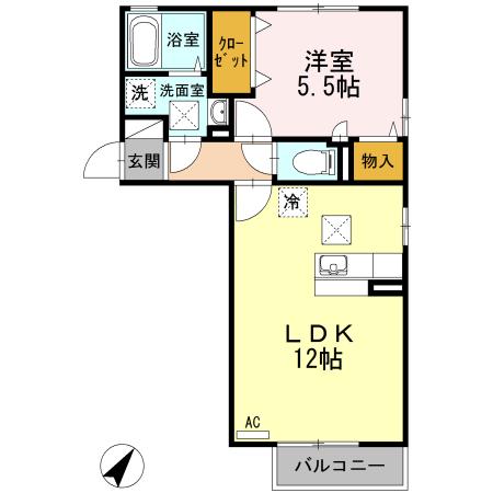 セピアコートＮＯＺＯＭＵ（101） 間取り図画像