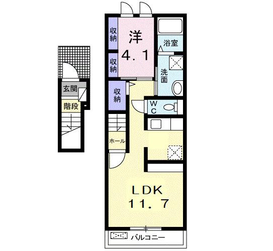 サン　メゾン　Ｆ（202） 間取り図画像