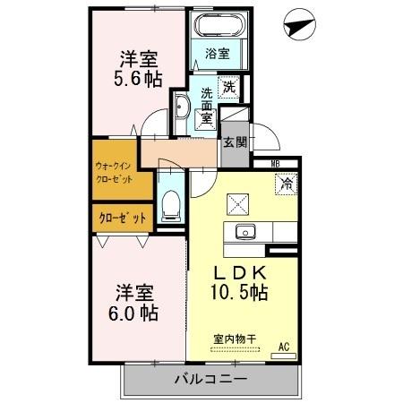 ウインドワード小羽山（105） 間取り図画像