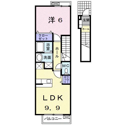 ガーデニア　Ⅱ（203） 間取り図画像