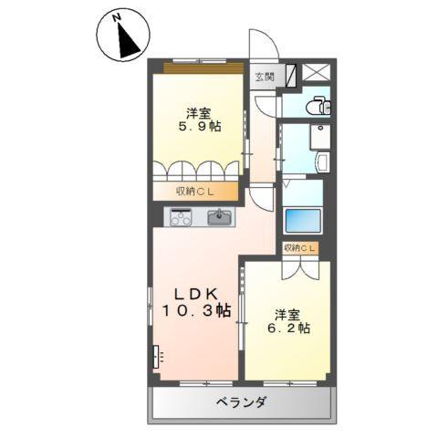 ジャスティスパレス 間取り図画像