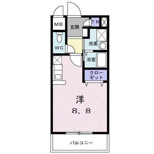 シャンブル・ボナール（203） 間取り図画像