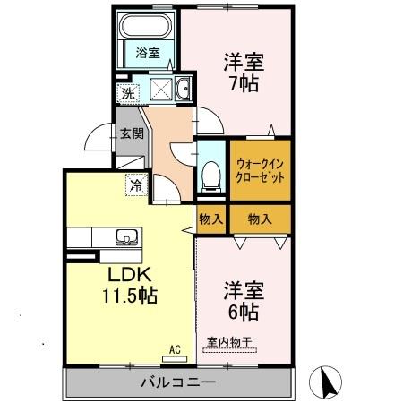 グランドソレーユ（203） 間取り図画像