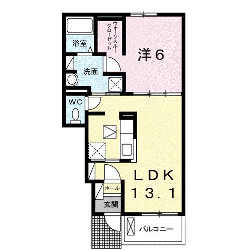 アクティフ宇部Ⅲ（104） 間取り図画像