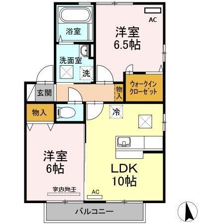 アベニュー中山　B棟（B101） 間取り図画像