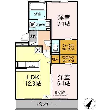 クリスタルコート（302） 間取り図画像