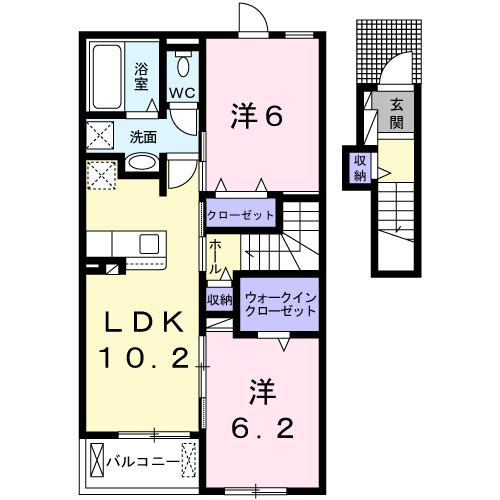 ラ・シャトレⅠ（203） 間取り図画像