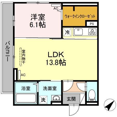 クレストヒルズ　A棟（301） 間取り図画像