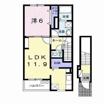 クレール港町（203） 間取り図画像