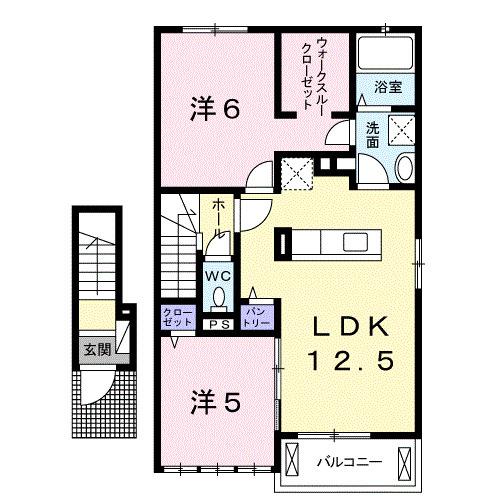ライヴズ　Ｂ（202） 間取り図画像