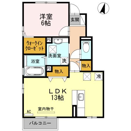アムール常盤（103） 間取り図画像