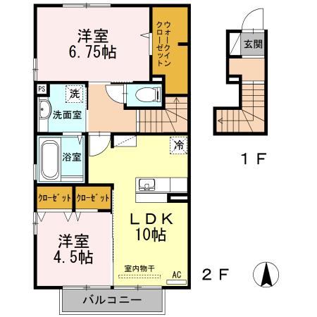 グレイス　セゾン（205） 間取り図画像