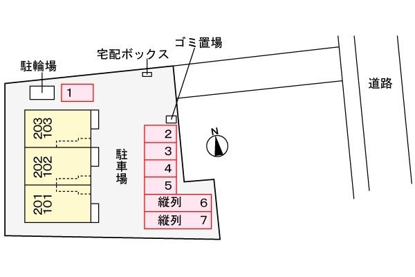 パークサイド・ドミールⅡ（103） 駐車場