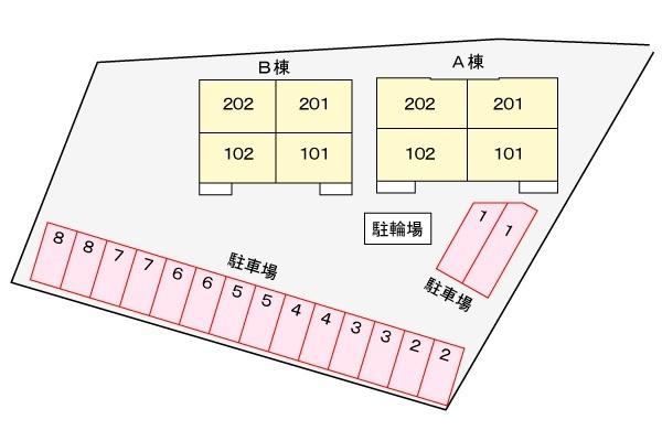 サンハイムＢ（101） 駐車場
