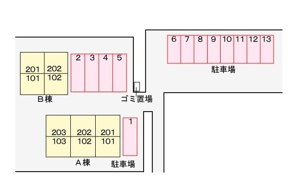 アヴェニールセゾン　Ｂ（202） 駐車場