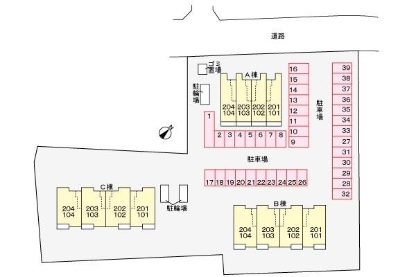 グレース・コート　Ｃ（204） 駐車場