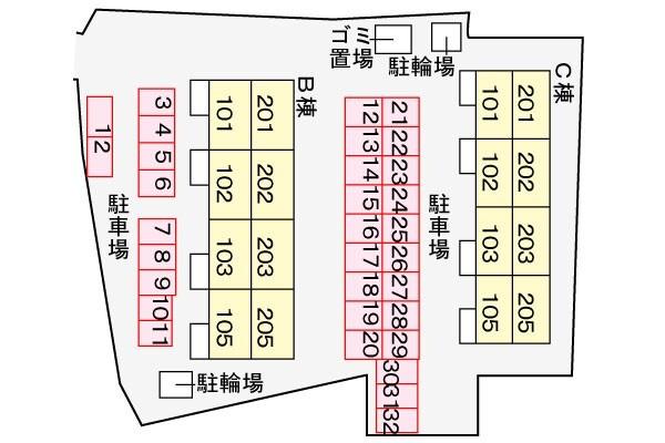 Ｐｌｅａｓｕｒｅ　Ｂ（205） 駐車場