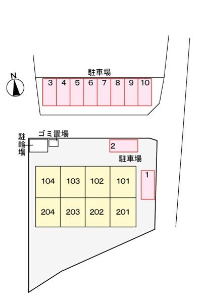 ル・ソレイユ（104） 駐車場