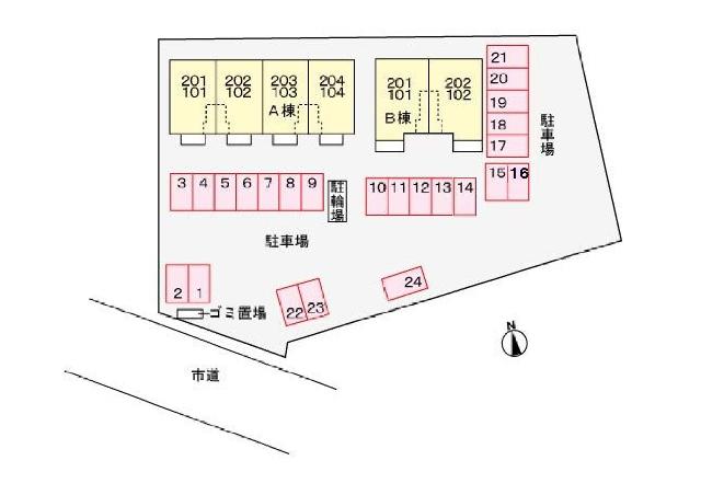 ライヴズ　Ｂ（202） 駐車場