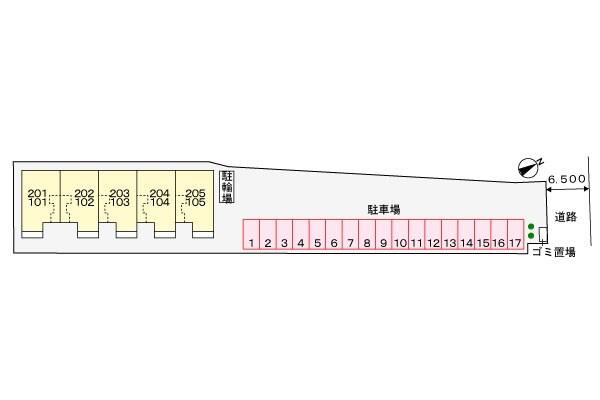 プラシード柿の木坂（103） 駐車場