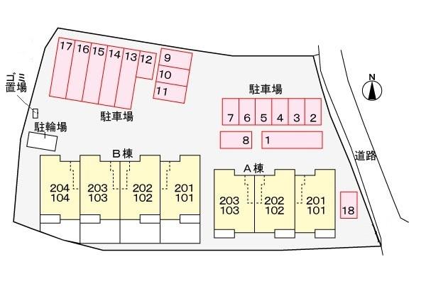 ベル・コリーヌ　Ａ（202） 駐車場
