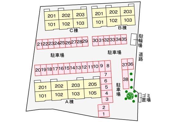 マーヴェラスＫ−Ａ（101） 駐車場