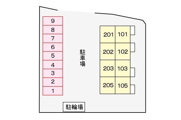 アバンツァート（105） 駐車場