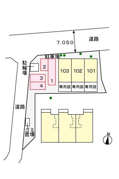 アウローラ吉田Ｂ（101） 駐車場