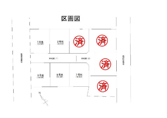 宇部市東岐波土地Ｎ（２号地） 区画図