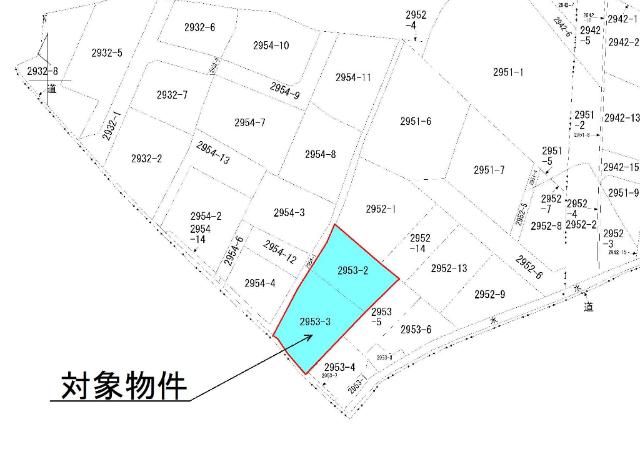宇部市野中二丁目土地 区画図