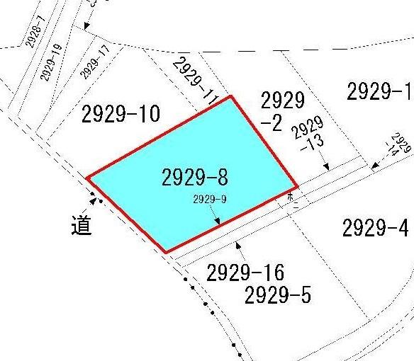 宇部市野中２丁目土地 区画図