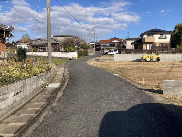 宇部市東岐波土地１号地 前面道路含む現地写真