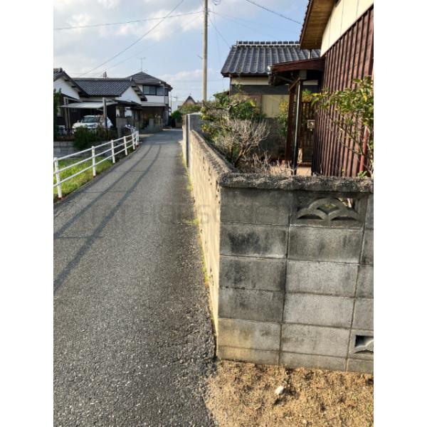 南西側境界ブロック塀